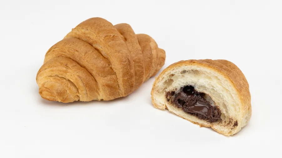 Croissant s kakaovou náplní
